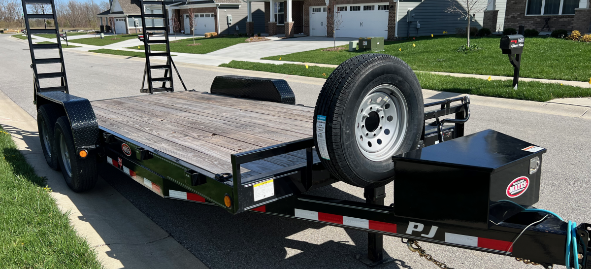 Equipment Trailer 18′ w/Ramps Hitch and Haul Rentals